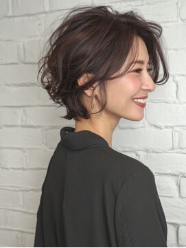 レリーノーブル 西宮北口(RelyNoble) 上品ミディアム×内巻きで柔らか美人ヘア[西宮北口/髪質改善]