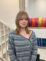 シア 春日部店(SHEER)&nbsp;ブロンドベージュ×ハッシュレイヤー　【春日部　久喜】