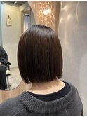 切りっぱなしボブ