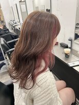 ヴィヒタ 川越 本川越(VIHTA.)&nbsp;インナーピンクミルクティーブラウンダブルカラー川越本川越