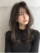 ハーツ(Heart's)&nbsp;ミディアムレイヤー×白髪ぼかしカラー30代40代50代60代