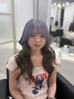 マーシュ 梅田(marshu)&nbsp;ホワイトラベンダー×グレージュ/デザインカラー*