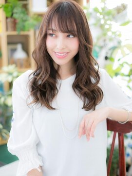 カバーヘア ブリス 戸田公園西口店(COVER HAIR bliss) ★斜めバングxローライトグラマラス無造作カール20代30代40代★6