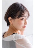 Liberte銀座 大人可愛い小顔ショート×シアーベージュ