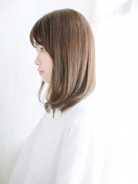 ヘアメイク ナル(hair make nalu) 大人ツヤ色の内巻きワンカールスタイル