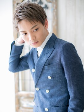 グルーミングサロン バーバー キャッスル 北浦和西口(Grooming salon Barber Castle) 外国人風メッシュカラーで格上げスリークショートJ