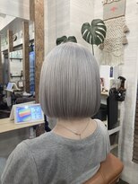 リリー シブヤ(Lilly shibuya)&nbsp;【Lilly渋谷】 ＃ボブ＃ケアブリーチ#シルバー