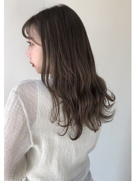 シスタ(SISTA) 【SiSTA】田中透明感ミントアッシュウェーブセミロング