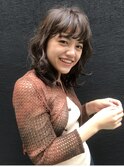 ＊ミディアムヘア クラシカルウェーブ 辻幸奈