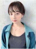 前髪かき上げイメチェンイヤリングカラーラベンダーカラーくびれ