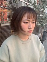 ビーワールド(B WORLD)&nbsp;柔らかい質感のロブスタイル【藤枝/髪質改善/デザインカラー】