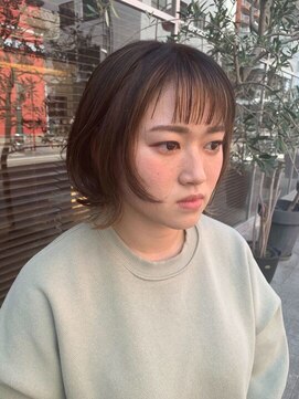 ビーワールド(B WORLD) 柔らかい質感のロブスタイル【藤枝/髪質改善/デザインカラー】