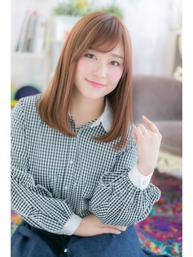 ミック ヘアアンドメイク アップ 駒込店(miq Hair&Make up) 大人かわいい♪こっくりピンクベージュエアストレートb1