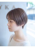 柔らかくて透明感のあるショートボブ。