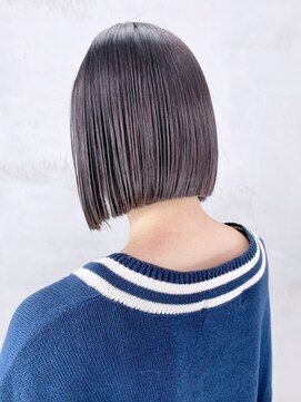 アイティー バイ アルバム 中野店(IT by ALBUM) ダークグレージュ_外ハネボブセクションカラー_ba364931