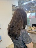 〇韓国レイヤーカット ブリーチなし オリーブグレージュ