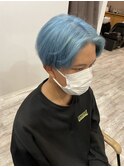 水色ショート