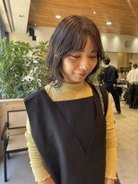 ヘアデザイン ソラ(Sola)&nbsp;グレージュカラー×パーマ風セット暗めカラー透明感