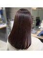 メゾン(Maison) ブリーチなしでも艶感のあるピンクレッドです!