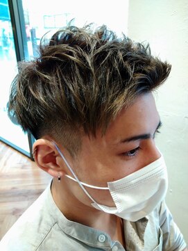 ヘアーショップ エヌアンドエー 越谷店(hair shop N&A) メンズ似合わせカット#2 ハイライト/メッシュ/ツーブロック
