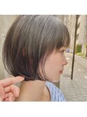 【aRiettaスタイル】ころんとボブ/くすみグレージュ透明感カラー