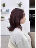 《AO hair》ラベンダーピンク×韓国風カット
