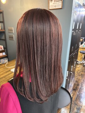 ユニコヘア(unico hair) レッド&オレンジ