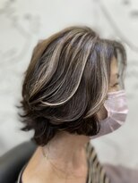 ヘッドサロン リズム(HEAD SALON rism)&nbsp;脱白髪染め◇白髪ぼかしハイライト