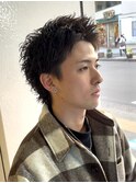 スパイキーウルフパーマ