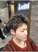スパイキーショート×メッシュカラー