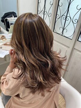 ルシードスタイル グローバルディー 稲毛店(LUCIDO STYLE GLOBAL.D) ハイライト×ロング20代30代40代髪質改善オージュア白髪染め稲毛