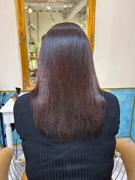 ロンドアベニール 北千住(Lond avenir) ウェーブミディアム似合わせカットメルティカラー縮毛矯正北千住