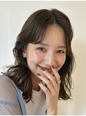 切りっぱなしボブエアリーロング美髪ピンクブラウン