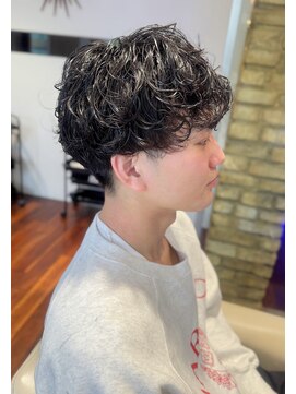 ビーハイブ 一番町店 アヴェダ(BEHIVE) メンズカット　シャドウパーマ