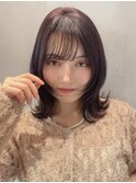 レイヤーボブくびれウルフフェイスレイヤー顔周りレイヤー表参道