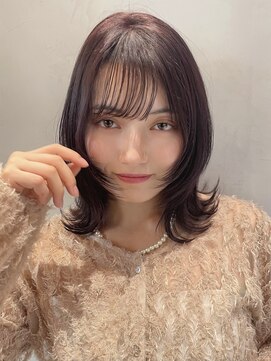 ロンド ボーイ 表参道(Lond BOY) レイヤーボブくびれウルフフェイスレイヤー顔周りレイヤー表参道