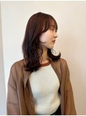 やわらかブラウン×顔周りレイヤー