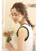 結婚式や浴衣ヘアに♪編みおろしアレンジ