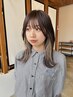  【小顔見せ】耳かけで映えるレイヤーカット＋インナーカラー+トリートメント