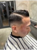 バーバー　ツーブロック/刈り上げ/ツイスパ/ビジネス/かきあげ 