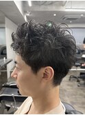 メンズスパイキーショートメンズパーマ