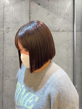 ザ トーン オオミヤ(the tone.oomiya) 黒髪/暗髪カラー/オリーブグレー/小顔ヘア/大宮髪質改善