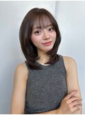 大人可愛いミディアムレイヤー