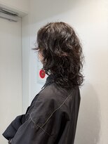 サロンドジョー(salon de joe) ロングミディアムウルフニュアンスパーマレイヤーハッシュ横浜
