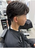 【Lond LOGAN亀井】テーパーフェードの毛流れスタイル