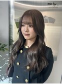 ブリーチなしで透明感カラー!