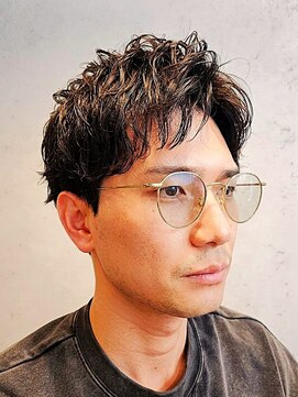 ワンワンオー バーバーショップ 長浜店(@110 BARBER SHOP) 大人のスパイラルパーマ