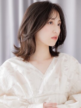 カバーヘア イヴ 戸頭店(COVER HAIR EVE) ダークアッシュくびれヘア小顔ハイレイヤーウルフZ戸頭30代40代