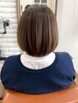 アトリエ ミム 二子玉川店(atelier mim) まとまりボブ ブラウンベージュ 髪質改善トリートメント 40代