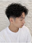 毛流れパーマ